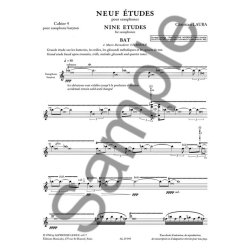 Christian Lauba: 9 Etudes Vol.4: Baritone Saxophone (Saxophone solo)