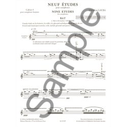 Christian Lauba: 9 Etudes Vol.4: Baritone Saxophone (Saxophone solo)