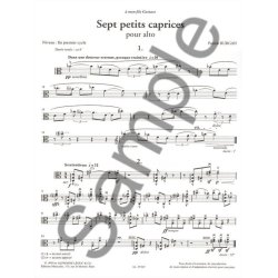 Patrick Burgan: 7 Petites Caprices (Viola solo)