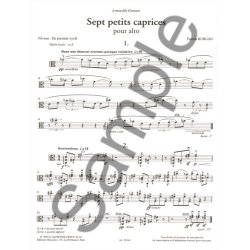 Patrick Burgan: 7 Petites Caprices (Viola solo)