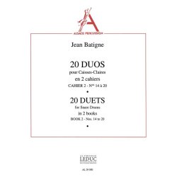 Jean Batigne: 20 Duos Vol.2: No.14 - No.20 (Percussions 2)
