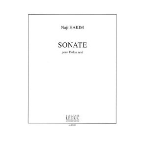 Naji Hakim: Sonate Pour Violon Seul