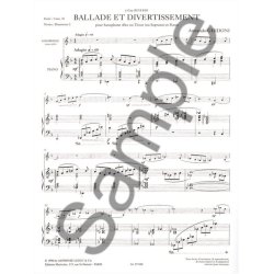 Armando Ghidoni: Ballade et Divertissement (Saxophone-Alto & Piano)