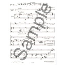 Armando Ghidoni: Ballade et Divertissement (Saxophone-Alto & Piano)