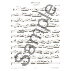 J.S. Bach: Violin Sonatas & Partitas arr. for Treble Recorder Solo - Volume 1