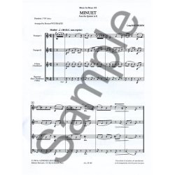 Boccherini Luigi Wystraete Minuet Brass Quartet Score/Parts Mfb182