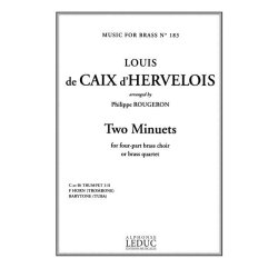 Caix D'hervelois Louis De 2 Minuets Brass Quartet Mfb183 Score/Parts