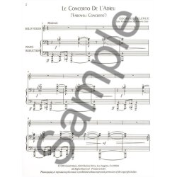 Georges Delerue: Le Concerto De L'Adieu (Violin/Piano)