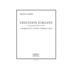 R&eacute;gis Campo: Exsultate Jubilate (Quintet-Brass)