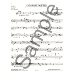 Armando Ghidoni: Pr&eacute;lude et Fantaisie (Saxophone-Alto & Piano)