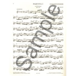 J.S. Bach: Violin Sonatas & Partitas arr. for Treble Recorder Solo - Volume 2