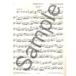 J.S. Bach: Violin Sonatas & Partitas arr. for Treble Recorder Solo - Volume 2