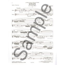 Edison Denisov: Sonate (Flutes 2)
