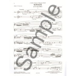 Edison Denisov: Sonate (Flutes 2)