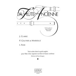Various Composers: 3 Suites dans le Go&ucirc;t anglais (sop/ten) (Recorder & Continuo)