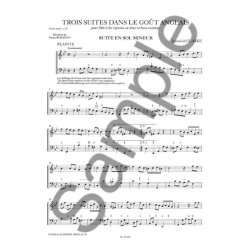 Various Composers: 3 Suites dans le Go&ucirc;t anglais (sop/ten) (Recorder & Continuo)