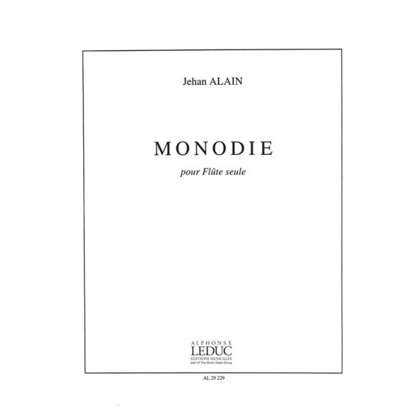 Jehan Ariste Alain: Monodie (Flute solo)