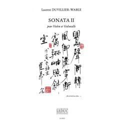 Laurent Duvillier-Wable: Sonata II 'De la For&ecirc;t des St&egrave;les...' (Violin & Cello)