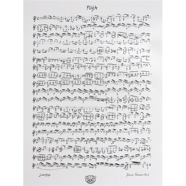 Fugue Lute Solo Poster