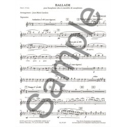 Henri Tomasi: Ballade (Saxophone Ensemble (5 or more))