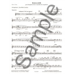 Henri Tomasi: Ballade (Saxophone Ensemble (5 or more))