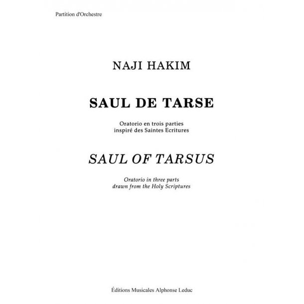 Naji Hakim: Saul de Tarse (Choral-Mixed accompanied)