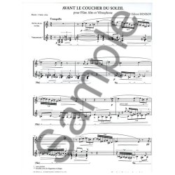 Edison Denisov: Avant le Coucher du Soleil (Flute & Percussion)
