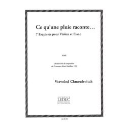 Vsevolod Chmoulevitch: Ce qu'une Pluie raconte... (Violin & Piano)
