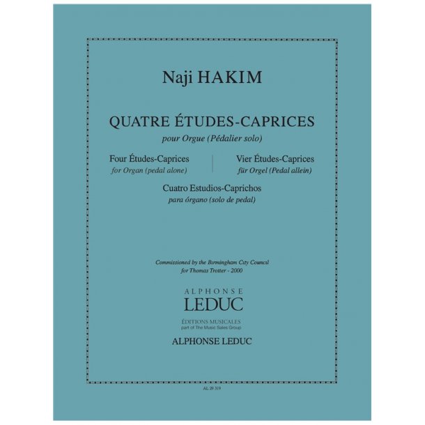 Naji Hakim: 4 Etudes-Caprices (Organ)