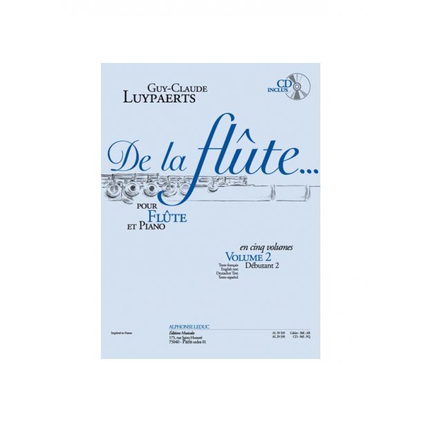 Guy-Claude Luypaerts: De la Fl&ucirc;te Vol.2 (Flute & Piano)