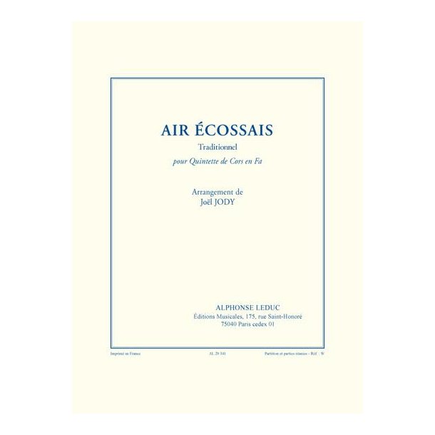 Traditional: Air &eacute;cossais (Horn Ensemble (5 or more))
