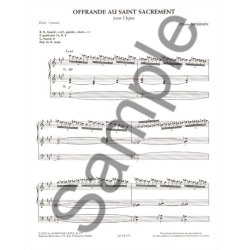 Olivier Messiaen: Offrande Au Saint Sacrement Pour Orgue