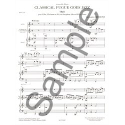Classical Fugue Goes Jazz Fl Cla(Or Sax) Pno
