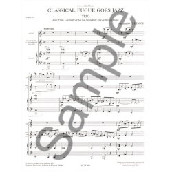 Classical Fugue Goes Jazz Fl Cla(Or Sax) Pno