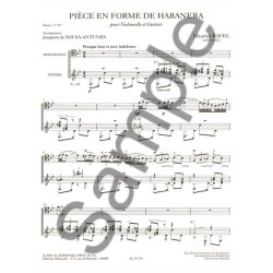 Piece En Forme De Habanera Vc/Gtr