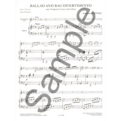 Armando Ghidoni: Ballad & Rag Divertimento (Trumpet & Piano)