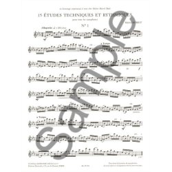 Michel M&eacute;riot: 15 &Eacute;tudes Techniques Et Rythmiques