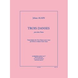Jehan Ariste Alain: 3 Danses (Pianos 2)