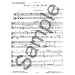 Michel M&eacute;riot: 14 Petits Duos r&eacute;cr&eacute;atifs (Saxophones 2)