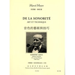 Moyse Marcel De La Sonorite Art Et Technique Flute Bk Chinese Version