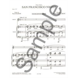 Henri Dutilleux: San Francisco Night (mezzo) (Voice & Piano)