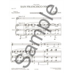Henri Dutilleux: San Francisco Night (mezzo) (Voice & Piano)