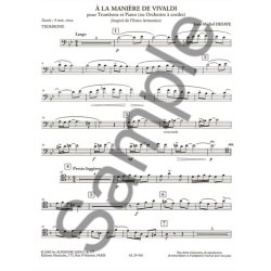Jean Michel Defaye: A la Mani&egrave;re de Vivaldi (Trombone & Piano)