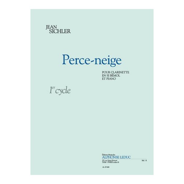 Jean Sichler: Perce-Neige (Clarinet & Piano)