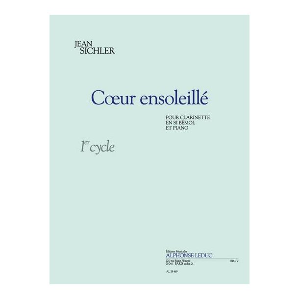 Jean Sichler: Coeur ensoleill&eacute; (Clarinet & Piano)