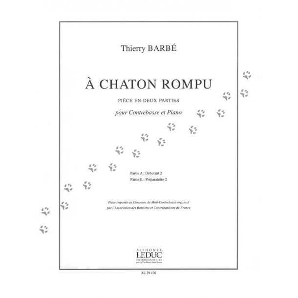 Thierry Barb&eacute;: A Chaton rompu (Double Bass & Piano)