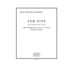 Jean-Michel Damase: For Five (Quintet-Brass)