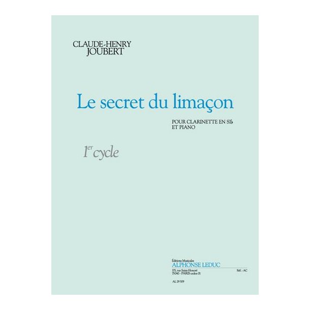 Claude Henri Joubert: Le Secret du Lima&ccedil;on (Clarinet & Piano)