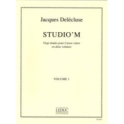 Jacques Del&eacute;cluse: Studio'M Vol.1 (Percussion solo)