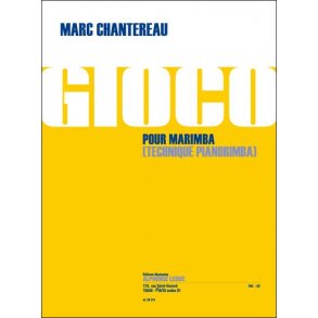 Marc Chantereau: Gioco (Percussion solo)